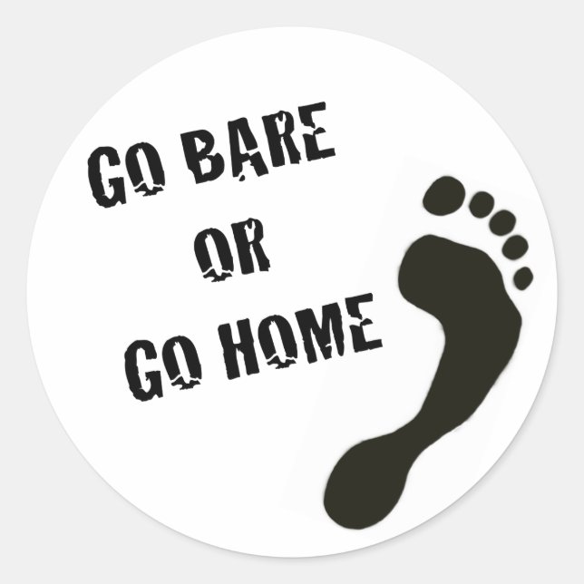 Aller nu ou Aller à la maison Sticker (Devant)