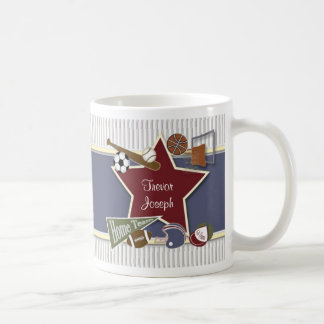 Aller Sport, der Schablonen-Tasse zusammenbringt Kaffeetasse