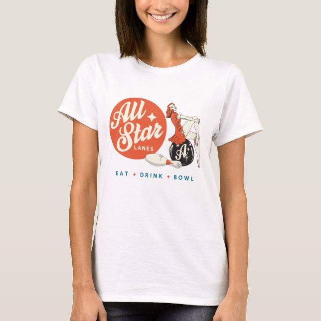 Aller Stern-Bowling T-Shirt (Vorderseite)