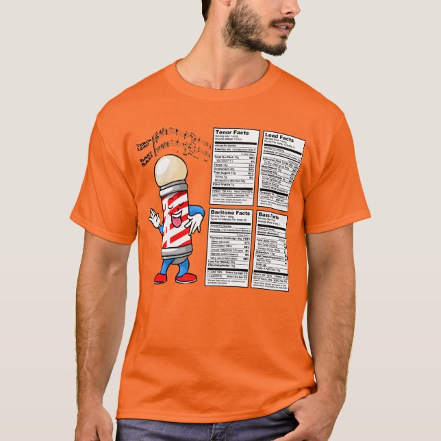 Aller Teil-"Ernährungsinformations-Aufkleber " T-Shirt (Vorderseite)