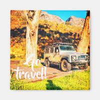 Aller Voyager 4x4 Monts de voiture Magnet paysage