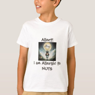 allergie aux noix Tshirt personnalisée allergie