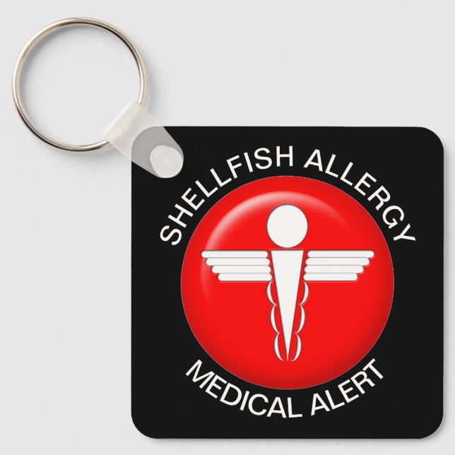 Allergie bei Muscheln Schlüsselanhänger (Vorderseite)