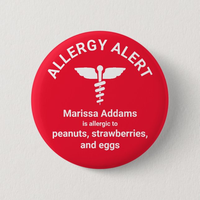 Allergie Button (Vorderseite)