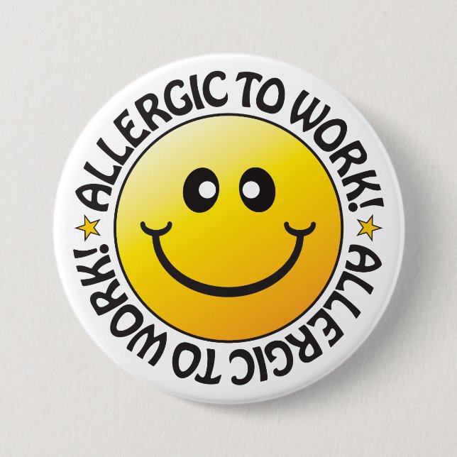 Allergie für das Abzeichen Button (Vorderseite)