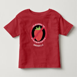 Allergie gegen Erdbeeren Kinder Allergie Personali Kleinkind T-shirt