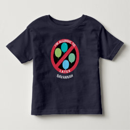 Allergie gegen Latex Kids Allergie Personalisiert Kleinkind T-shirt