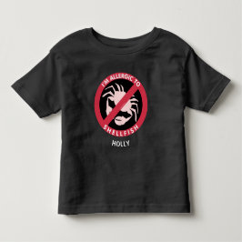 Allergie gegen Muschelallergie Personalisierte Kin Kleinkind T-shirt