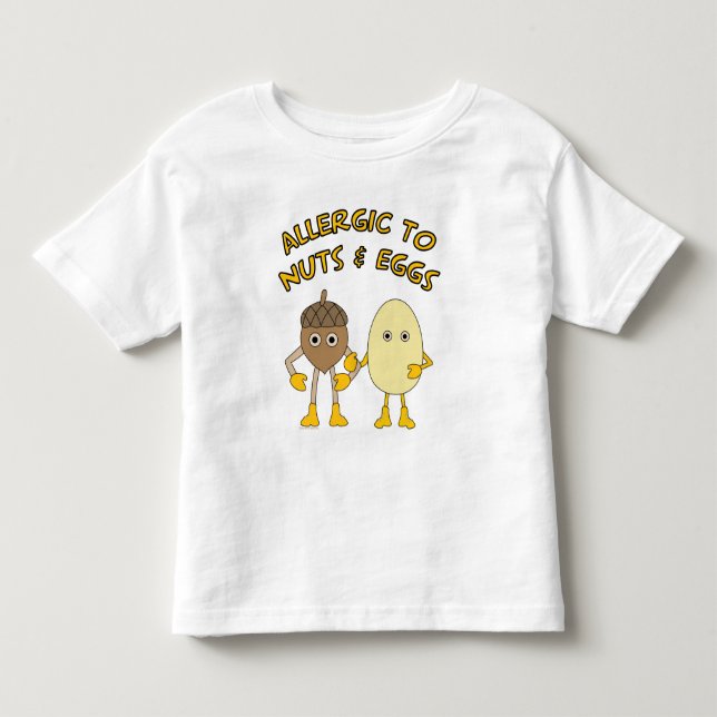 Allergie gegen Schalenfrüchte und Eier Kleinkind T-shirt (Vorderseite)