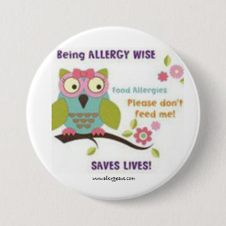 Allergie sein klug - Bewusstseins-Abzeichen Button