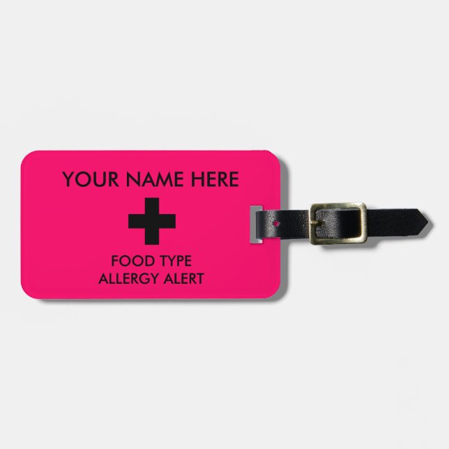 Allergie wachsamer Identifikations-Umbau Gepäckanhänger (Vorderseite horizontal)