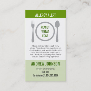 Allergie-wachsames Gras Duotones Telefonnummerkarte