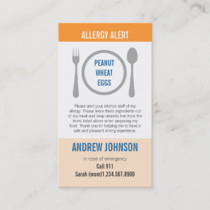Allergie wachsames orange Duotones Telefonnummerkarte