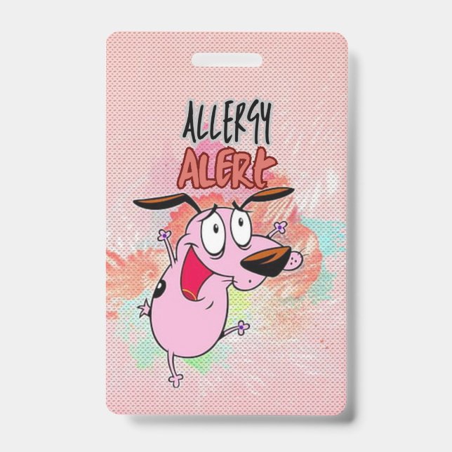 Allergiealarm Ausweis (Vorderseite)