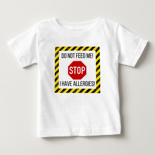 Allergien bei Säuglingen und T - Shirt (Vorderseite)