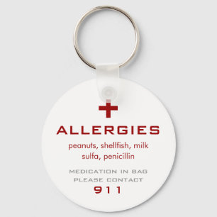 Allergien Medical Schlüsselanhänger