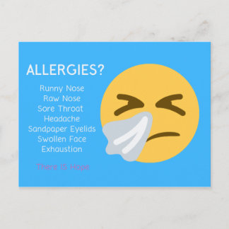 Allergies Shaklee carte postale