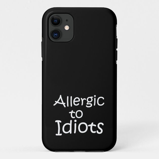 Allergisch gegen Idioten Case-Mate iPhone Hülle (Rückseite)