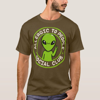 Allergisch gegen Menschen Social Club Lustig von T-Shirt