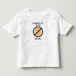 Allergisch zu den Ei-personalisierten Kindern Kleinkind T-shirt