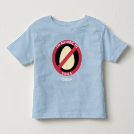 Allergisch zur Ei-Kinderallergie personalisiert Kleinkind T-shirt