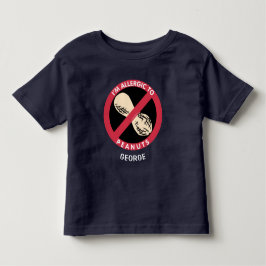 Allergisch zur Erdnuss-Kinderallergie Kleinkind T-shirt