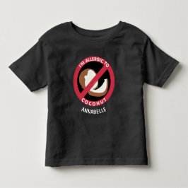 Allergisch zur Kokosnuss scherzt die Kleinkind T-shirt