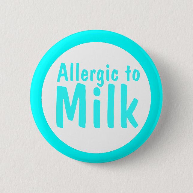 Allergisch zur Milch Button (Vorderseite)