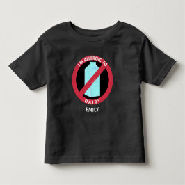 Allergisch zur Molkerei scherzt die Kleinkind T-shirt