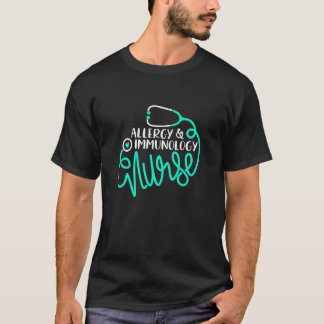 Allergische Immunologie Nurse NP Allergie Pflegeab T-Shirt