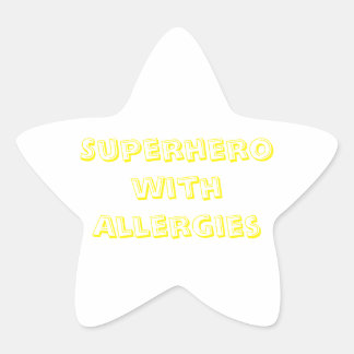 Allergische Kinderkleber Stern-Aufkleber