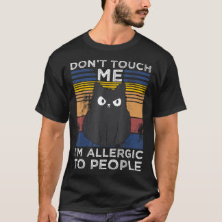 Allergische Reaktionen auf Menschen Katzenspass im T-Shirt