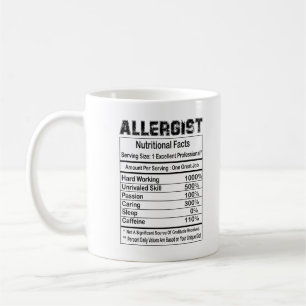 Allergist Nutritional Facts 11oz Tasse