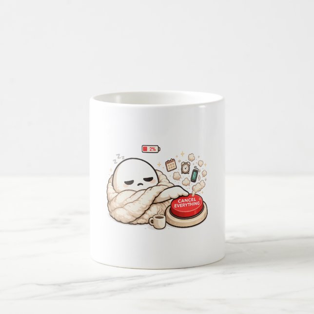 Alles abbrechen 2% Akku  Kaffeetasse (Mittel)