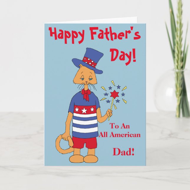 Alles amerikanischer Vater! Karte (Vorderseite)