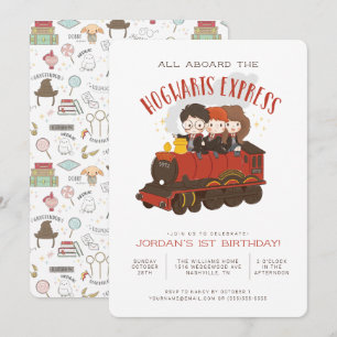 Alles an Bord des Hogwarts-Express - Magischer Geb Einladung