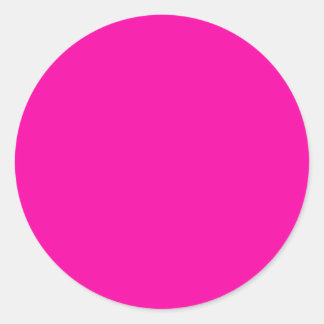 Alles andere als Farbe Rosa Runder Aufkleber