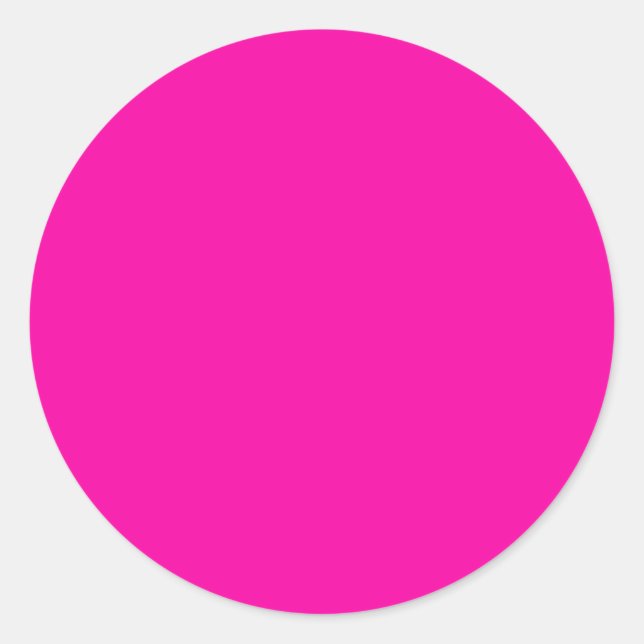 Alles andere als Farbe Rosa Runder Aufkleber (Vorderseite)