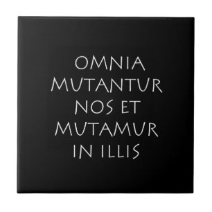Alles ändert sich und wir ändern uns mit ihnen fliese