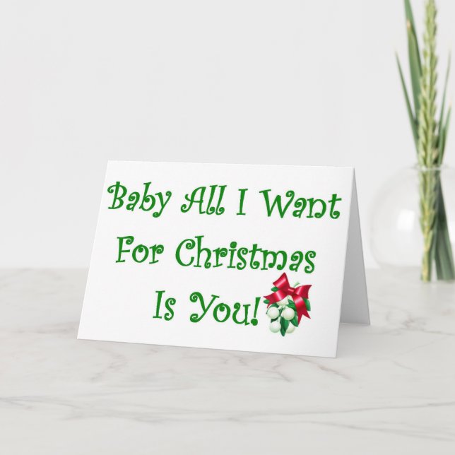 Alles Baby, das ich für Weihnachten will, ist Sie (Vorderseite)