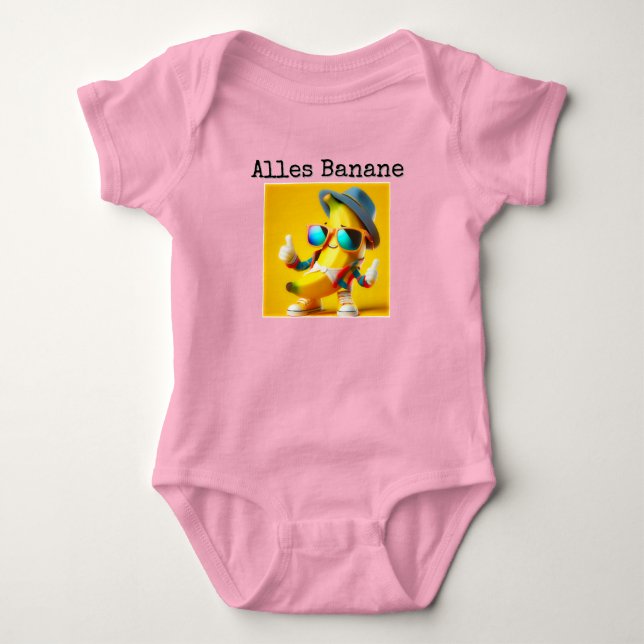 Alles Banane T-Shirt Baby Strampler (Vorderseite)