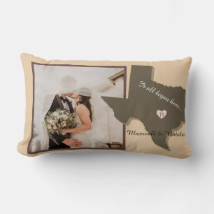 Alles begann hier, Texas Heart Personalize Lendenkissen