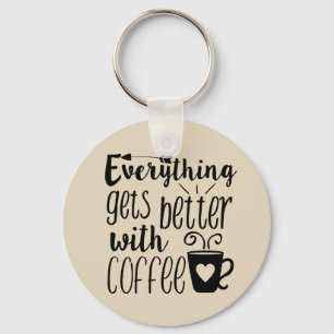 Alles erhält mit Kaffeeschlüsselkette besser Schlüsselanhänger