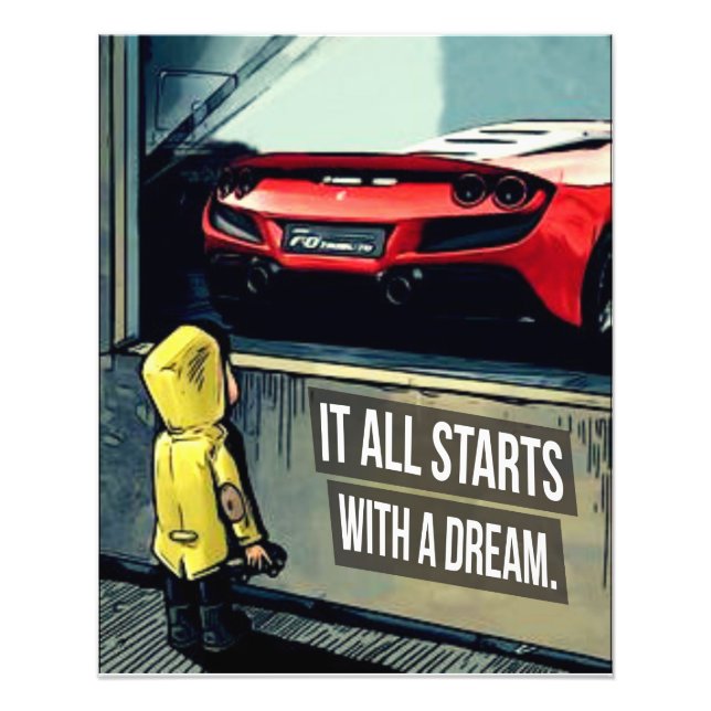 Alles fängt mit einem Motivierend Angebot an Fotodruck (Vorne)