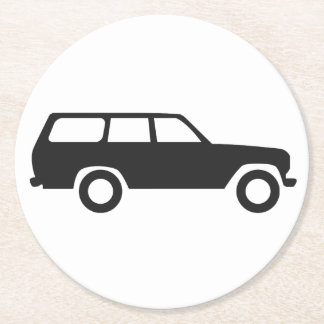 Alles FJ60 60-Series Land-Kreuzer-Untersetzer Runder Pappuntersetzer