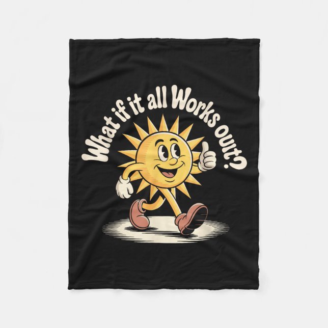 Alles funktioniert aus Retro-Gummi Schlauch Sun Mo Fleecedecke (Vorderseite)
