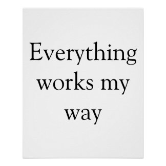 Alles funktioniert für mich inspirierend motivati poster