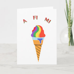 Alles für mich Eiscreme-Kegel Karte