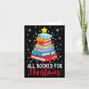 Alles gebucht für das Weihnachtsbuch Weihnachtsbau Karte