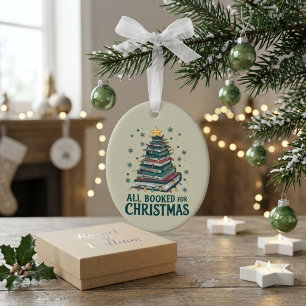 Alles gebucht für den Weihnachtsbuchbaum Keramik Ornament